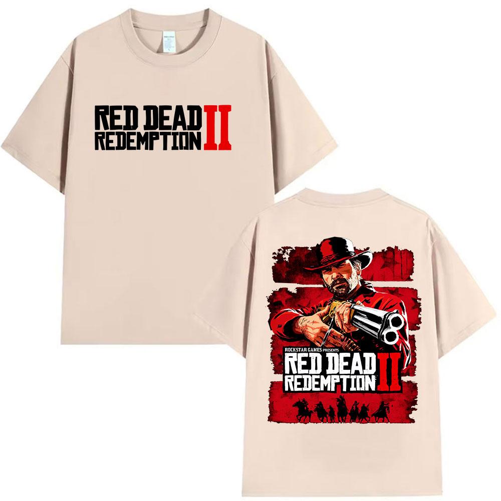 Red Dead Redemption 2 Herní Grafická Trička Pánské Oblečení Vysoce Kvalitní Letní Tričko Bavlna Krátký Rukáv Tričko