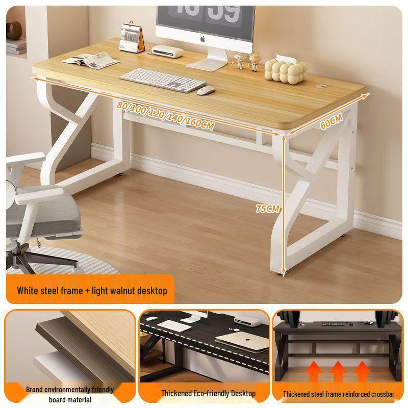 Modern Solid Wood Computer Desk for Home & Office