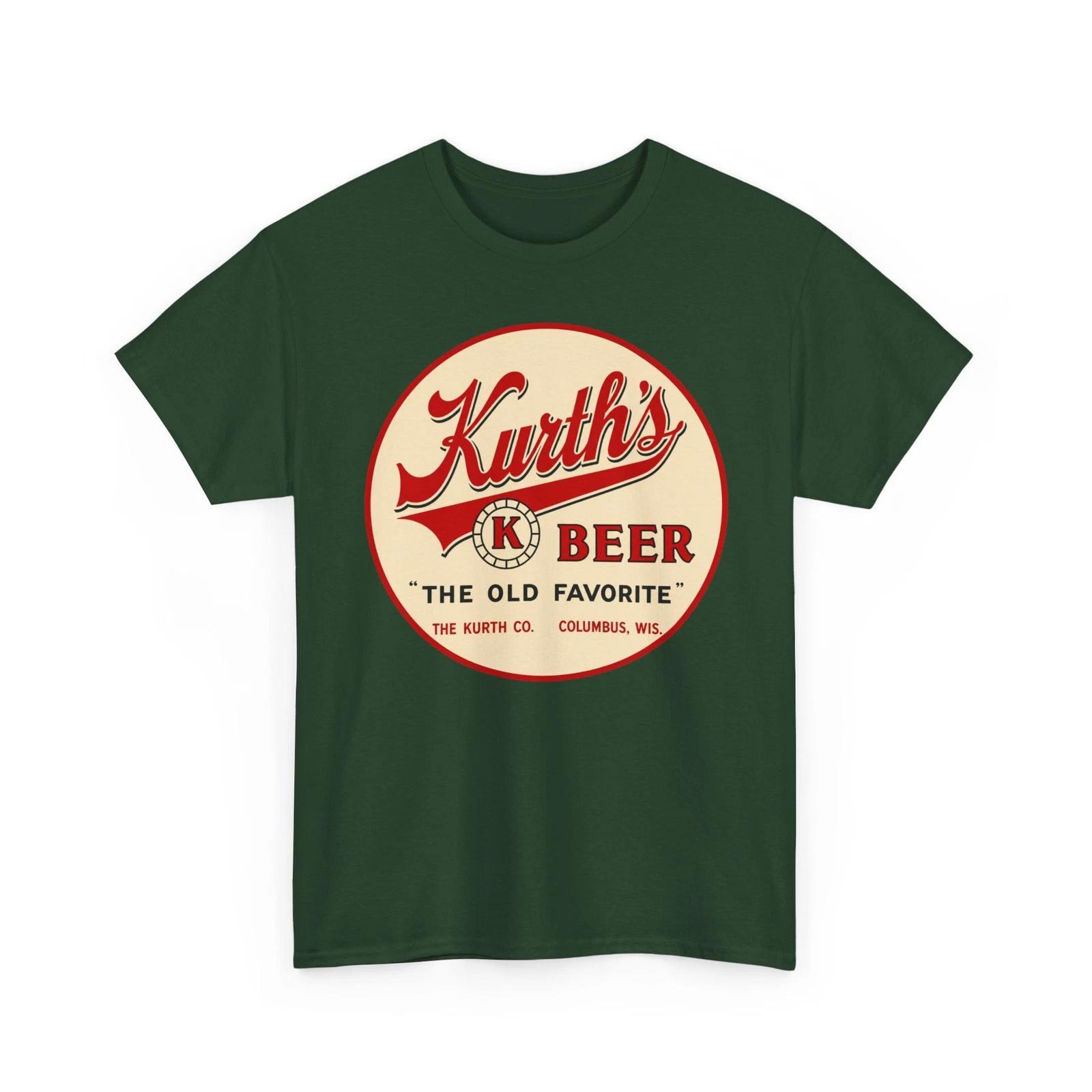 Kurth s Beer The Old Favorite Kurth Co. Columbus WI Retro Breweriana T-Sirt 2XL