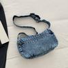 Denim Bag Women's Crossbody Bag Large Capacity Commuter Shoulder Bag