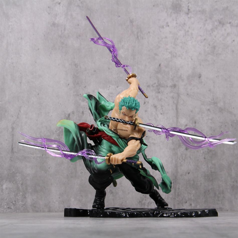 

Hot One Piece 10Cm Anime Figure Gk Roronoa Zoro Three-Blade Sa-Maximum Manga Anime Statue Action Figure Collection Model Kid Toy