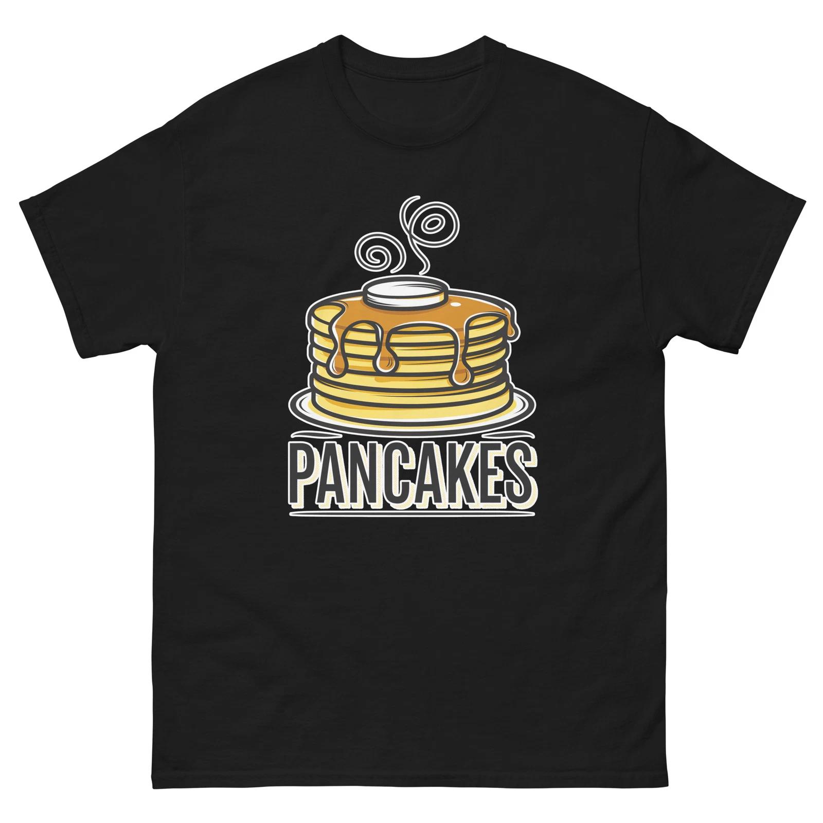 Pancakes Lover Food Image Cartoon Funny T-Shirt Shirt M