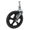 6 Inch Wheelchair Front Wheels with Front Fork Drive Steel Bearing Wheel Front Fork for Wheelchair