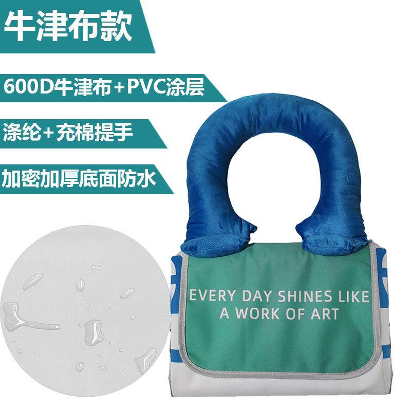 Foldable picnic mat padded cotton handle moisture repellent mat outdoor portable waterproof picnic cloth spring outing cushion 100*150CM