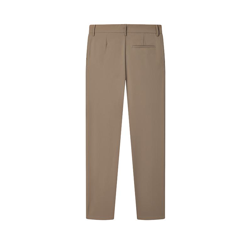 FILA Simple Comfortable Versatile Straight Leg Casual Pants Men bottoms Sand-Bean-Brown F11M518802FBN