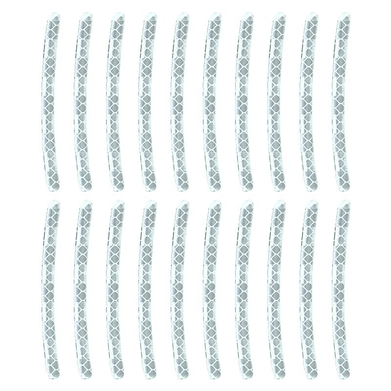 20 Stück Auto Reifen Felge Reflektierender Aufkleber Nacht Sicherheitswarnstreifen Motorrad Fahrrad Auto Radnabe Reflektor Aufkleber Abziehbilder