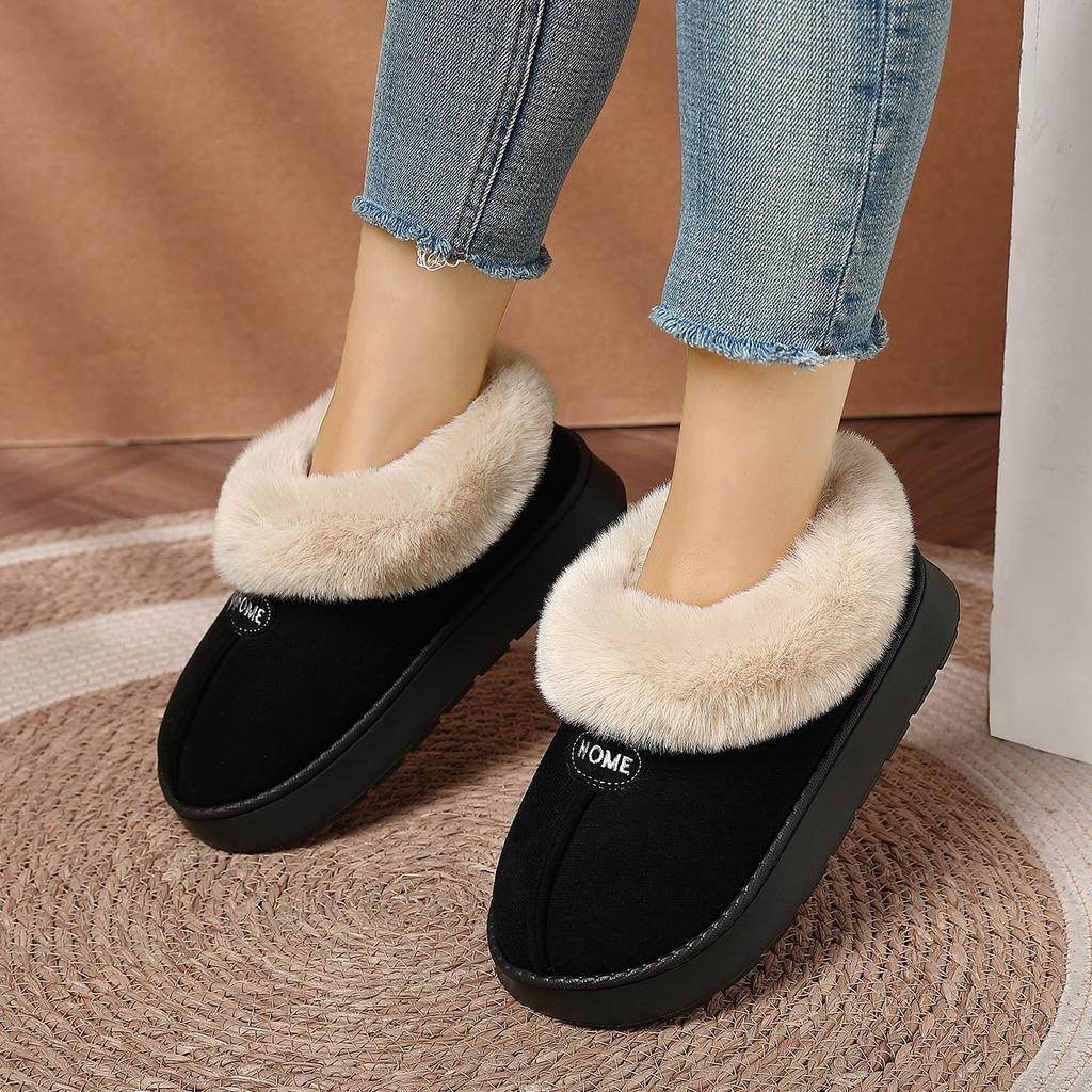 Outer Wear Cotton Mop Autumn and Winter Fashion Couple Home Indoor Non-slip Wear-resistant Thick Bottom High-top Cotton Mop