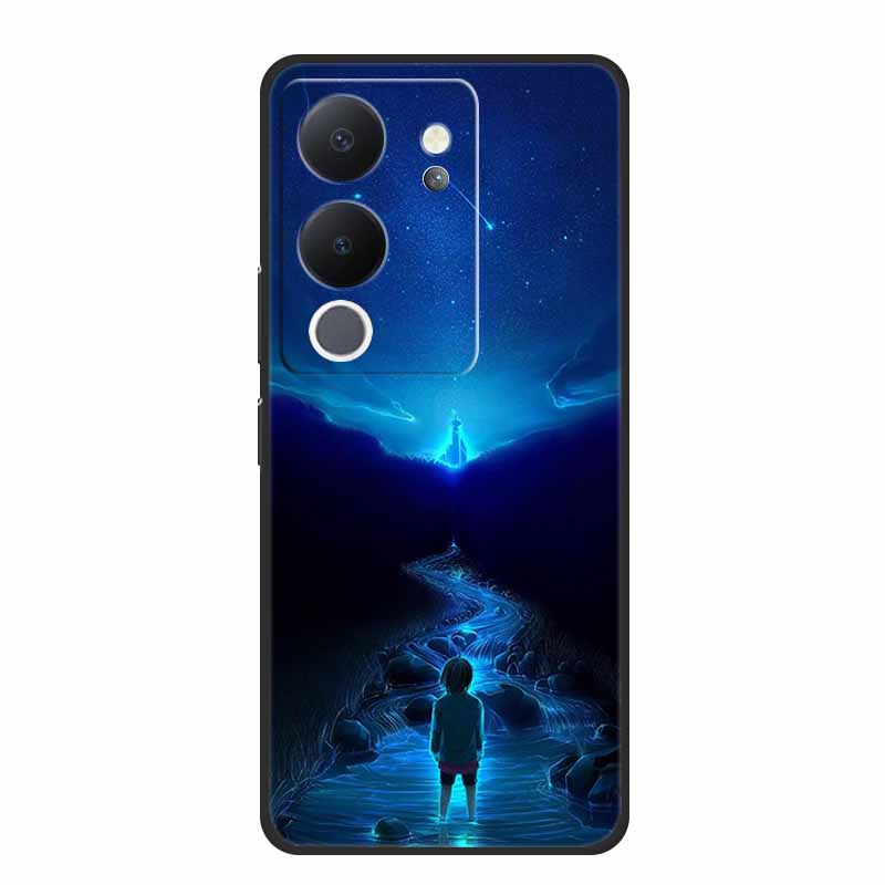Phone Case For Vivo V30 Lite 5G Back Cover Case Shockproof Black Silicone Soft Funda For Vivo V30 Lite Case V 30 Lite Coque Capa