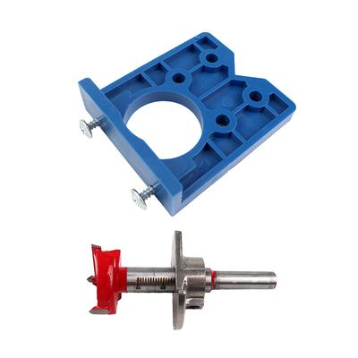 Set di maschere di foratura per cerniera da 35 mm Guida nascosta Localizzatore di foratura per fori per cerniera Lavorazione del legno Apri foro Porta Accessori per armadi Strumenti