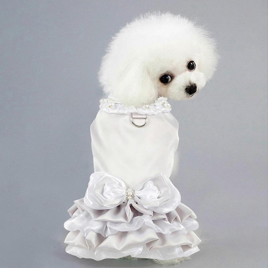 Dog Harness Combo Escape Proof Easy Control Accessory Princess Style Dog Harness Leash With Dress For Outdoor