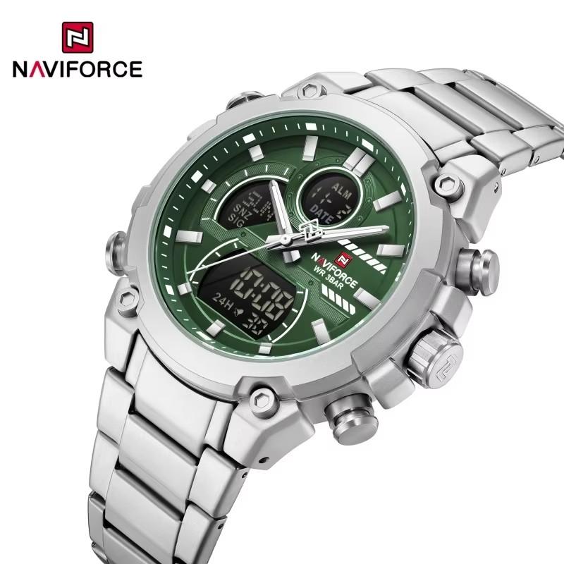 NAVIFORCE Business Original New NF 9278 Men's Watch Waterproof Digital Fashion Night Light Men's Watch Classic Business Watch