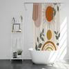 1Pc Bohemian Sun Print Shower Curtain Waterproof Cloth Bathroom Thickened Anti-Mildew Partition Curtain Bathroom Curtain Wa
