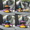 Car Decor Small Yellow Duck With Harry Potter Broomstick For Cabin Interior