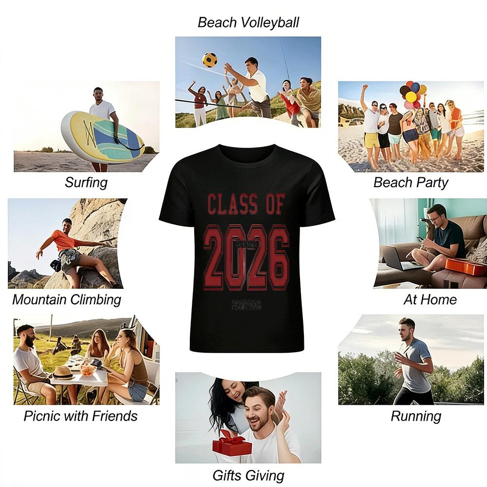 Class Of 2026 Seniors 2007-2008 Graduation Commemorative Tee Pure Cotton T-shirt