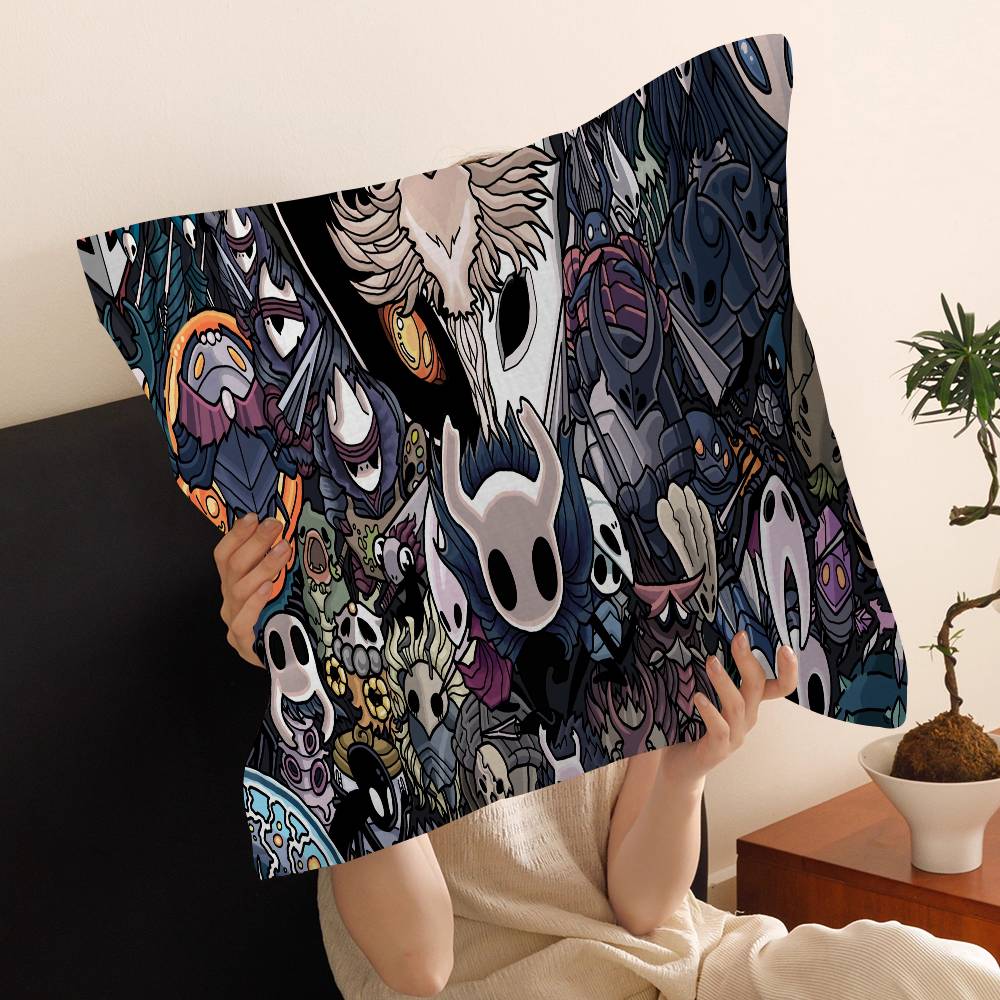 Anime H-Hollow K-Knight Kudde Gåva Hemmakontor Dekoration Sovrum Soffa Bil Kuddfodral 45x45