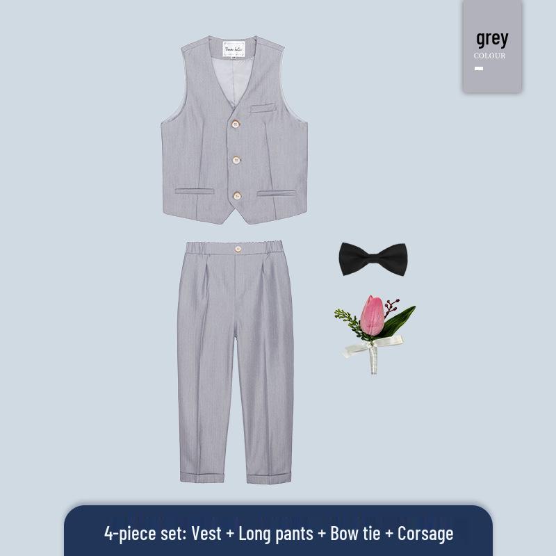 

Children s Autumn Formal Wear: British-Style Blazer and Suit Set for Boys, Ideal for Weddings and Performances 180cm (approx. 130-145 lbs)