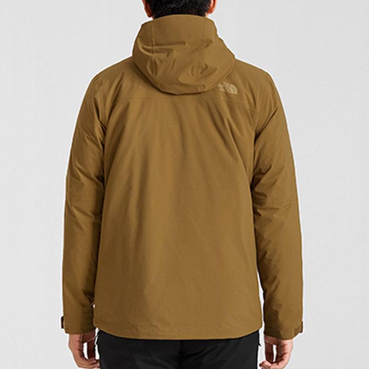 The North Face Windbreaker Jackets Men's Brown Hooded Moderate NF0A4N9T-173