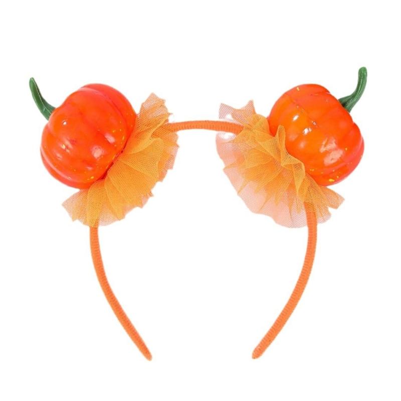 

Funny Pumpkin Hairhoop for Adult Kids Theme Party Costume Headband Day of the Death Headpiece Halloween Props Headwear