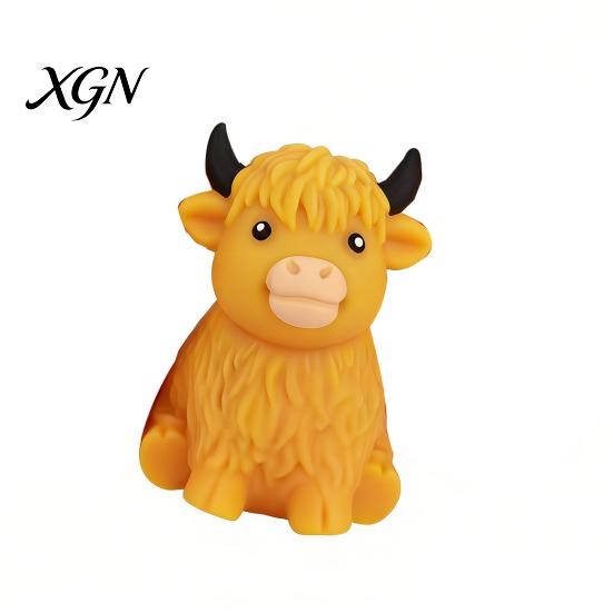 Kids Stress Reliever Highland Cow Relief Toy Slow Rising Cattle Squeeze Squeezable Animal Ball Lovers Gift Sensory