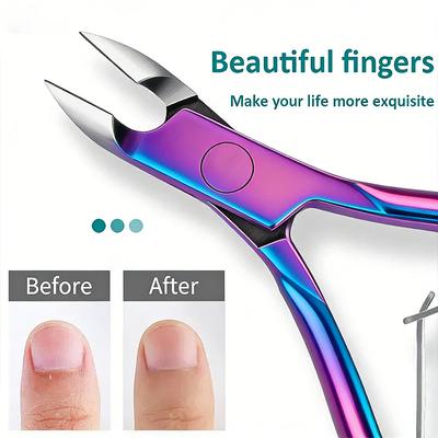Stainless Steel Cuticle Clippers Trimmer Dead Skin Remover Pedicure Tool Cuticle Nippers Nail Manicure Scissors for Personal