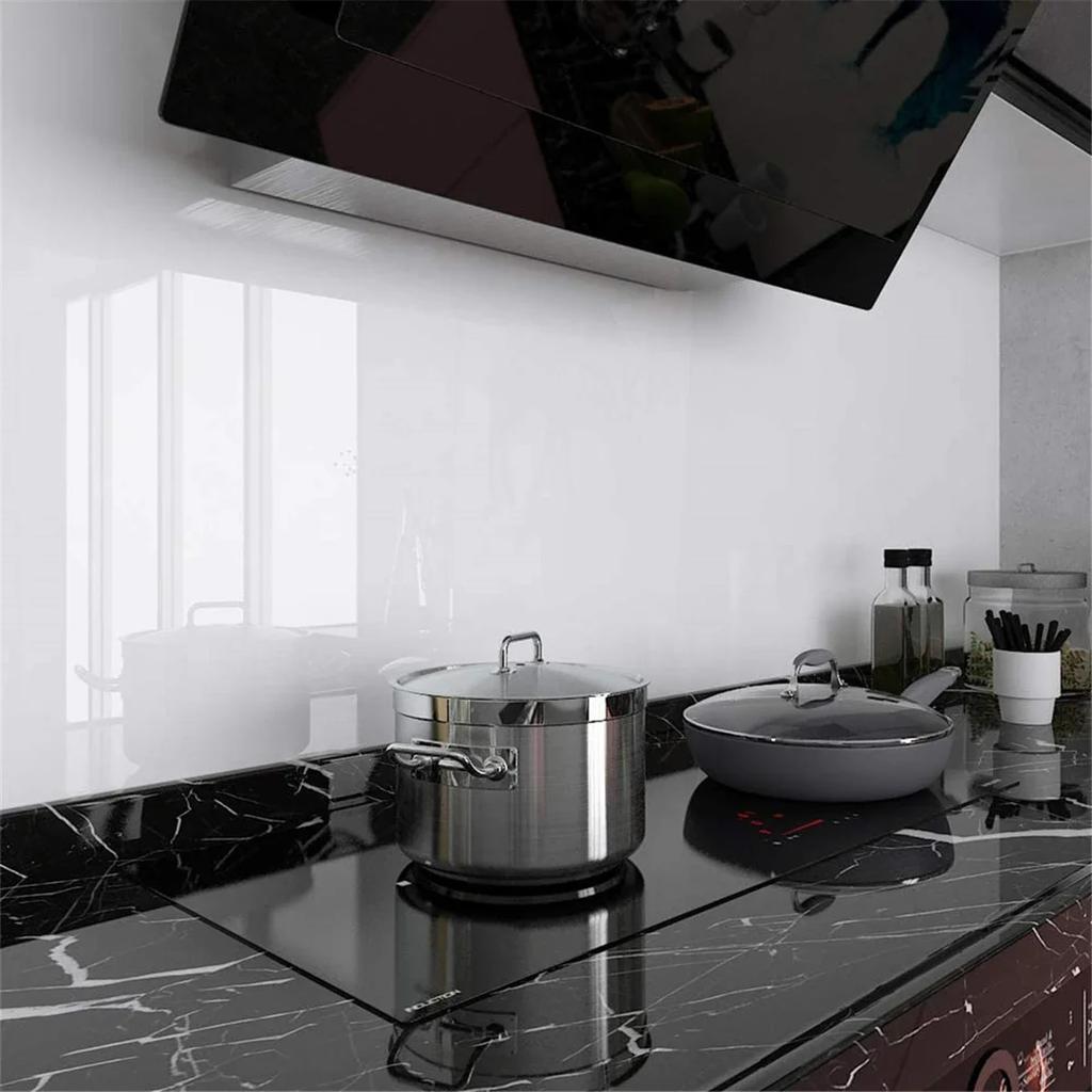 5M Glossy White Stickers Vinyl Self Adhesive Waterproof Oil Proof Sticker Kitchen Counter Panels Furniture Renovation Wallpaper