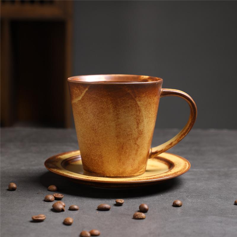 Креативный набор для кофе и чая из грубой керамики, ретро кружка для послеобеденного чая, персонализированная кофейная кружка для завтрака Universal