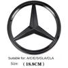 1Pcs ABS Car Front Grille Badge Decal Cover Emblem For Mercedes Benz W204 W205 W210 W211 W212 W213 C E Class GLA GLK ML GLC GLE OP3