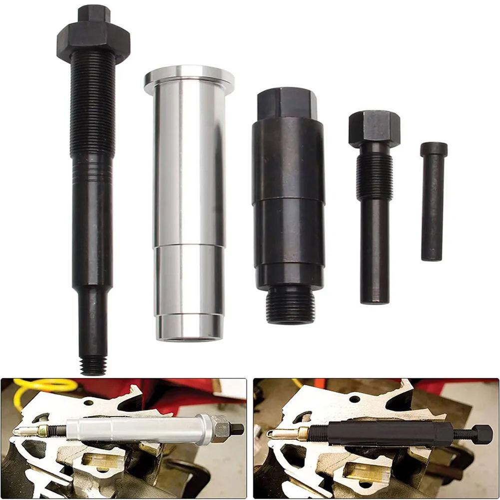 65600 Broken Spark Plug Remover Tool Kit Compatible For Triton 3 Valve Engines, Spark Plug Extractor, Aluminum Alloy Iron Automobiles Repairing