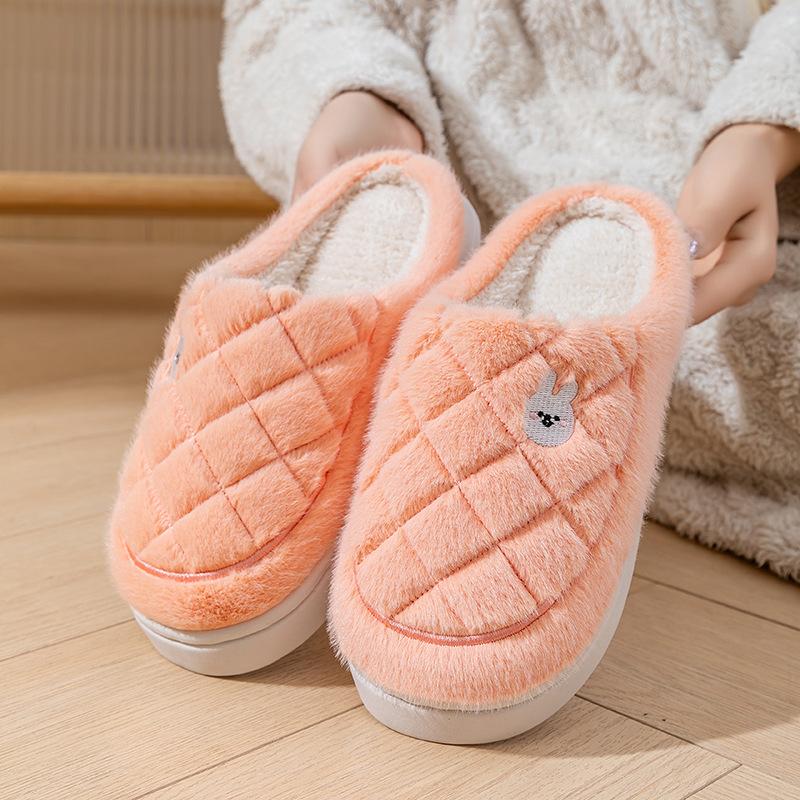 Pineapple Cotton Slippers Cartoon Indoor Shoes Autumn and Winter Home Warm Bed and Breakfast Couple Cotton Slippers