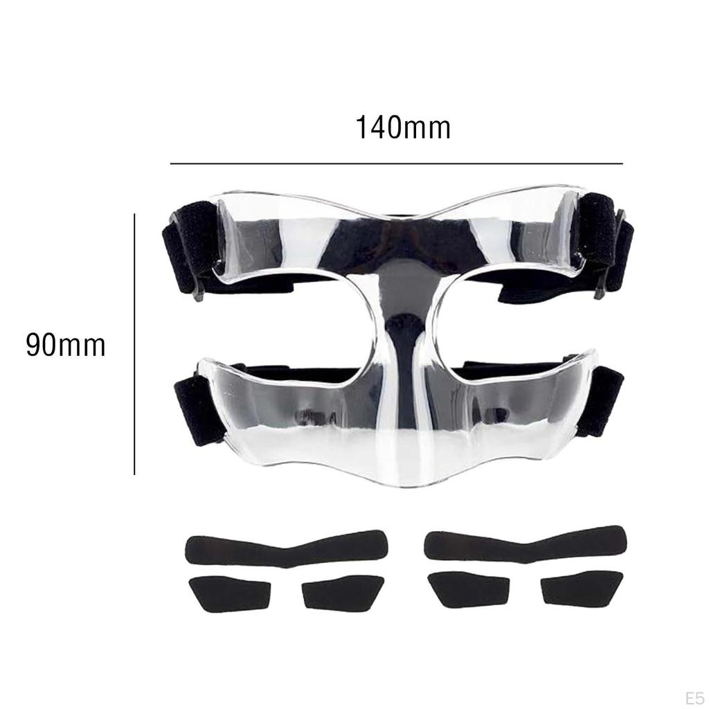 Basketball Face Mask for Sports, Versatile Nose Guard, Reusable