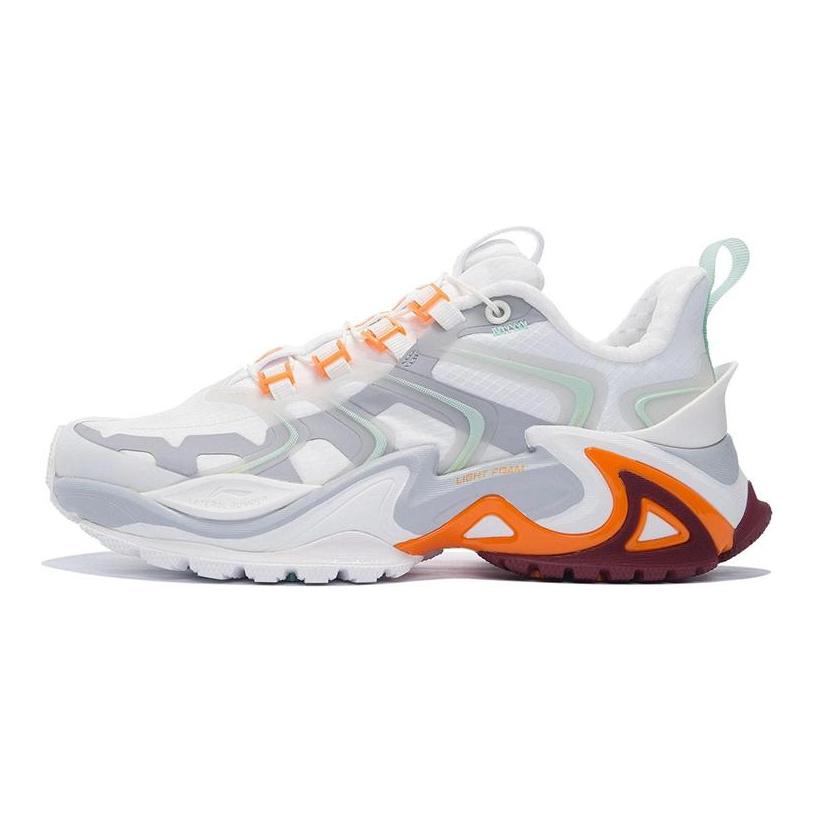 Li Ning Textile, Synthetic Leather Fashion Cushioning Slip Resistant Abrasion Resistant Low top Casual Shoes Women's AZGS026-3
