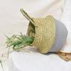 Seagrass Wicker Basket Wicker Basket Flower Pot Folding Basket Dirty Basket 