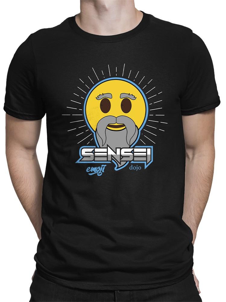 Sensei Emoji Dojo Wise Master Retro Graphic Mens T-shirt XL