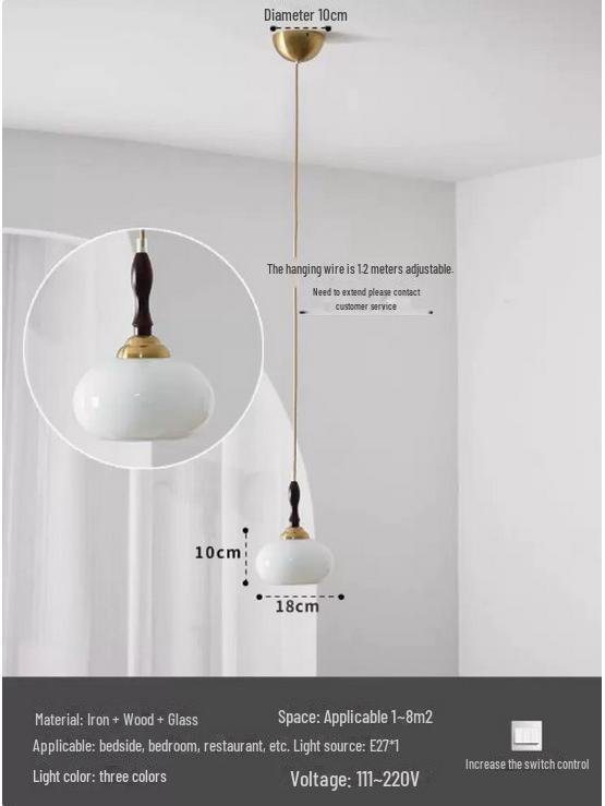 Middelaldersk fransk lysekrone: Bauhaus-inspirert, Retro Amerikansk Øyebeskyttende Lampe for Stuer, Soverom og Arbeidsrom
