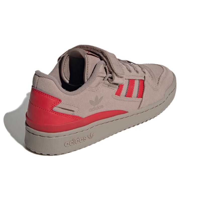 Adidas Originals Forum Low 'Light Graypink Red' Sneakers HR0459