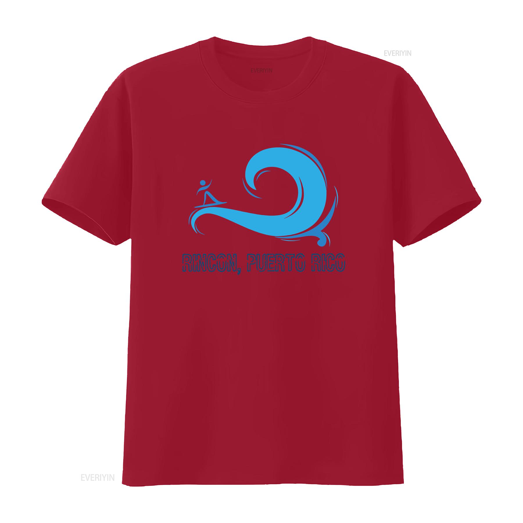 

Rincon Puerto Rico Smooth Wave Surf T Shirt vintage Washed Breathable Soft designer clothes Unisex streetwear fashion Versatile S