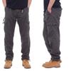 Men's Loose Fit Multi-Pocket Camouflage Cargo Pants - Wear-Resistant, All-Cotton, Casual Spring/Autumn Trend.