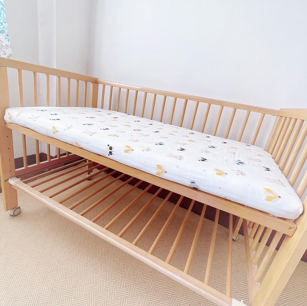 Neugeborenen Baumwollgaze Spannbettlaken - Baby Matratzenbezug