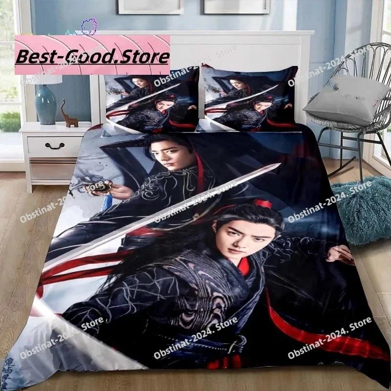 Drama The Untamed Xiao Zhan Wang Yi Bo Bedding Set Duvet Cover Full Queen King Size Pillowcase Bed Printed Bed Set Single Twin