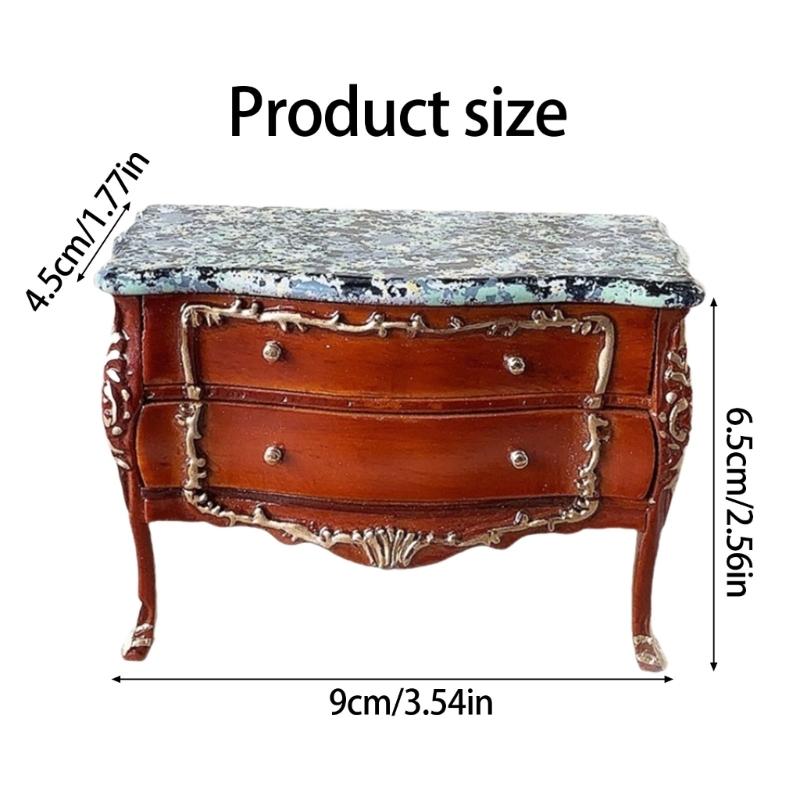 Puppenhäuser Ausstellung Nachttisch Weißes Holz Puppenhäuser Schubladenschrank Nachttisch Goldene Akzente