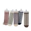 Female Spring and Summer Thin Small Literature Retro Flower Roll Edge Breathable Boneless In The Tube Pile Socks