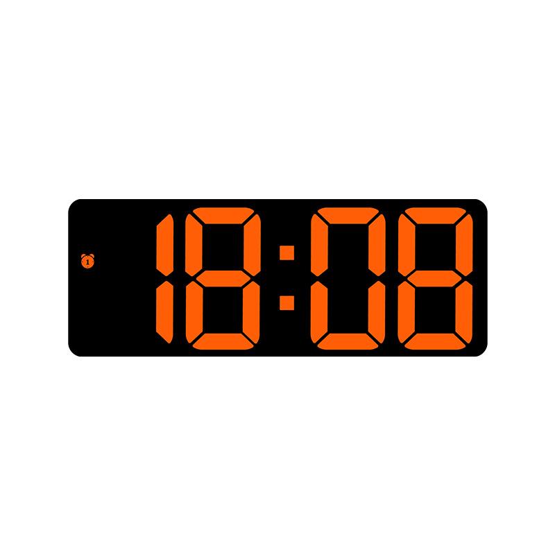 LED Electronic Alarm Clock Simple Style Clock Battery Plug-in Dual-purpose Clock Time 0712