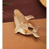 1 Pezzo Adorabile Spilla Pesce Marino Animale a 4 Colori Spille Balena con Strass per Vestiti da Donna Spille per Zaino Regali