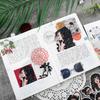 20pcs/25pcs Fashion Girl Paper Stickers Crafts And Scrapbooking Book Decorative DIY Stationery