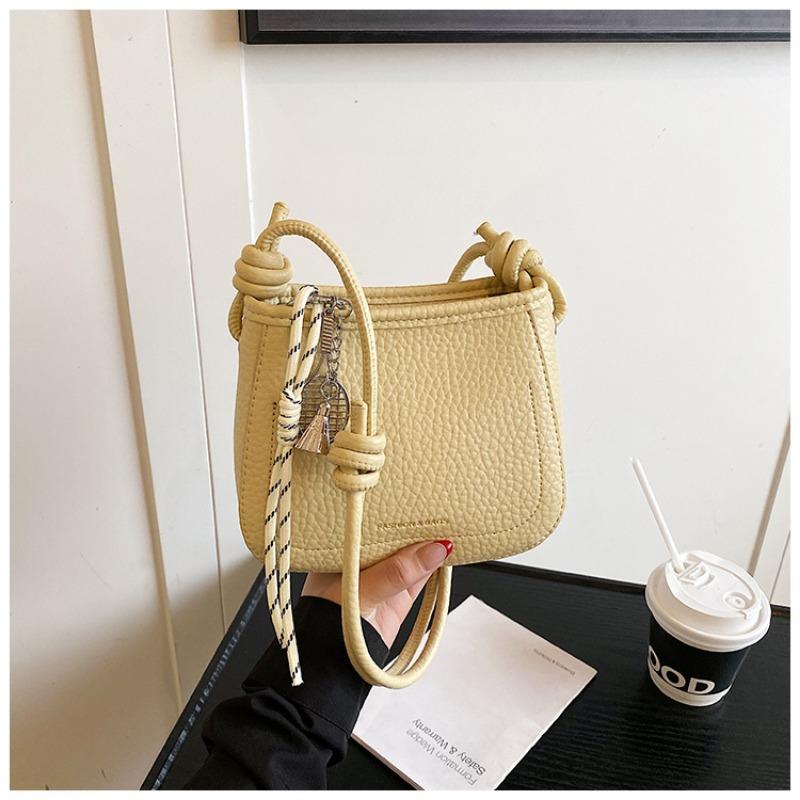 

Solid color trendy personality daily commute bucket bag simple women s bag shoulder bag messenger bag zipper women жовтий