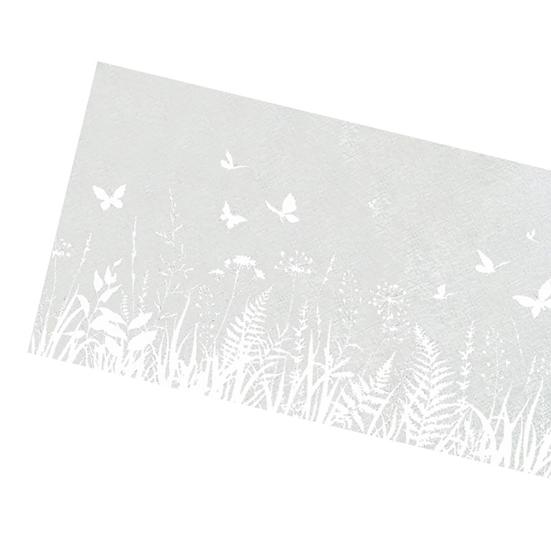 Matná květinová statická skleněná samolepka Květinové rostliny Dekorativní statická fólie na okno Vodotěsná UV ochrana Skleněná samolepka Kryt pro domácnost