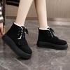 Thick-soled Snow Boots Women's 22 Winter New Velvet Warm Non-slip Short Boots Comfortable Thickened Cotton Shoes