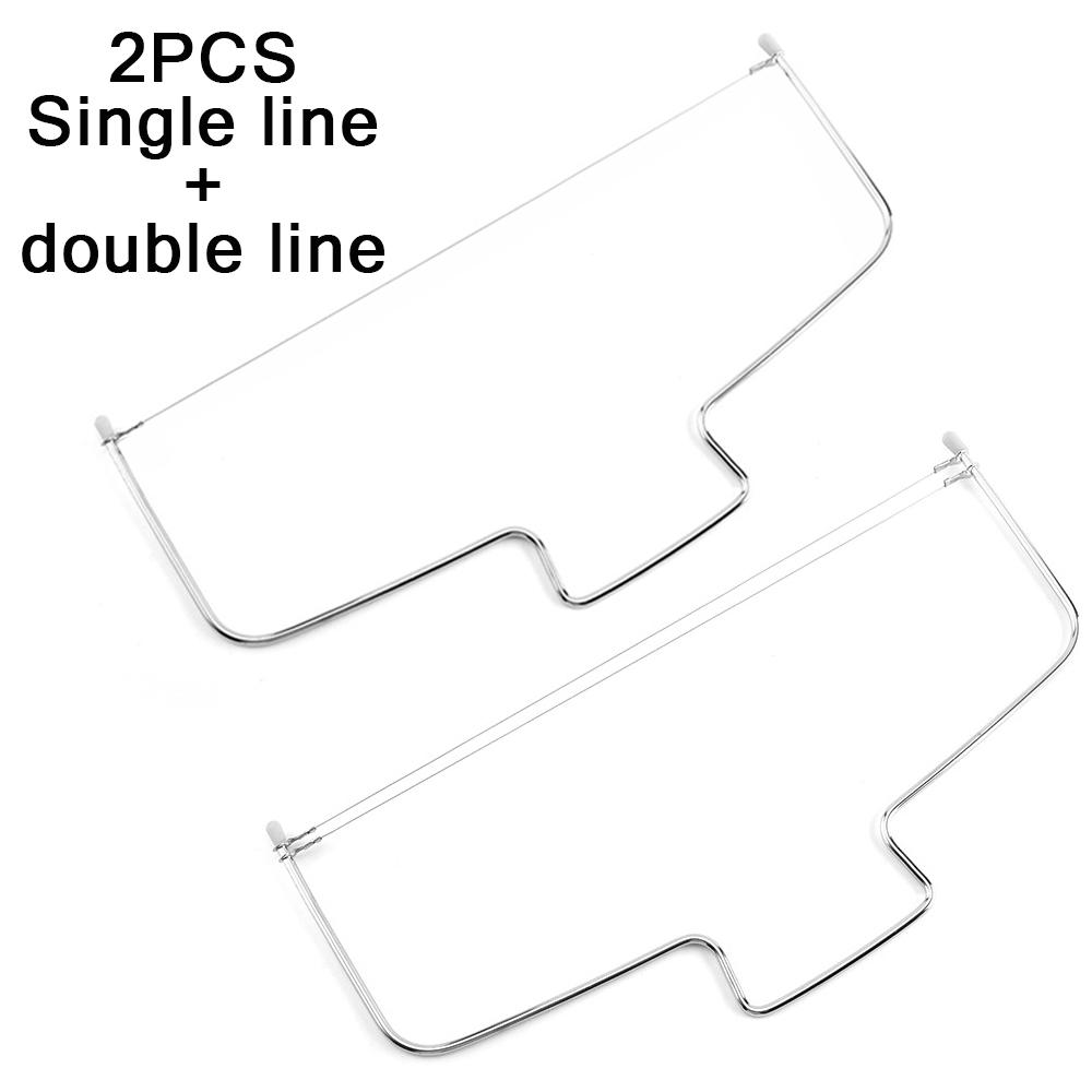 Cake Slicer Wire Cutter and Stainless Steel Cake Cutter Wire Cake Knives Slicers Soft Hard Cake Cutting Tools Quickly Cuts Hard