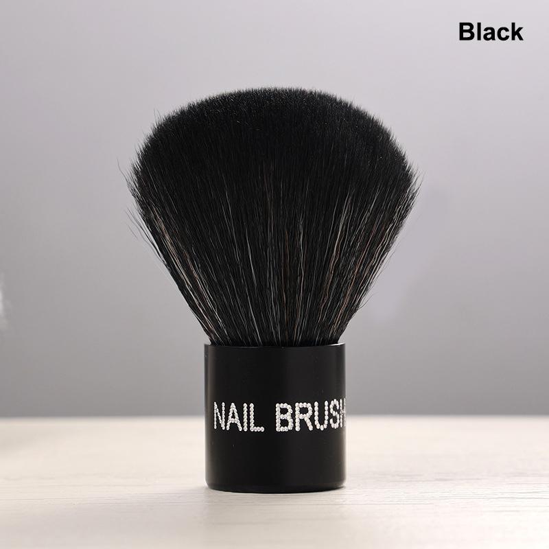 

Wooden Handle Soft Bristle Nail Dust Cleaning Brush Nail Dust Powder Remover Brushes Soft Bristle Nail Salon Cleaning Accessory чорний