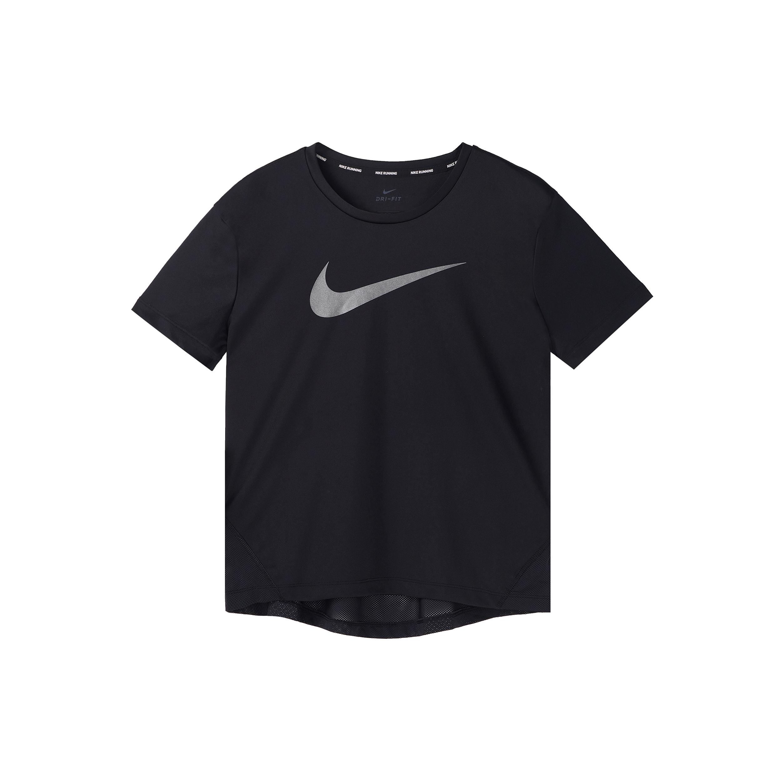 (WMNS) Nike Round Neck Short Sleeve Running Black Women s CN5185-010 XS